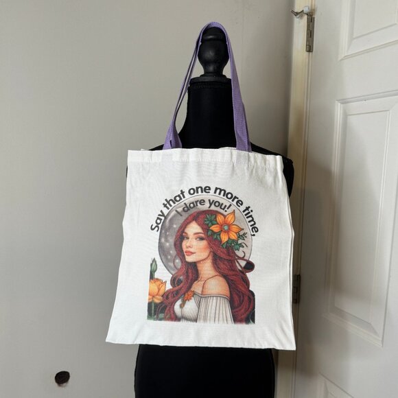 Graphic Canvas Tote Bag - Picture 1 of 6